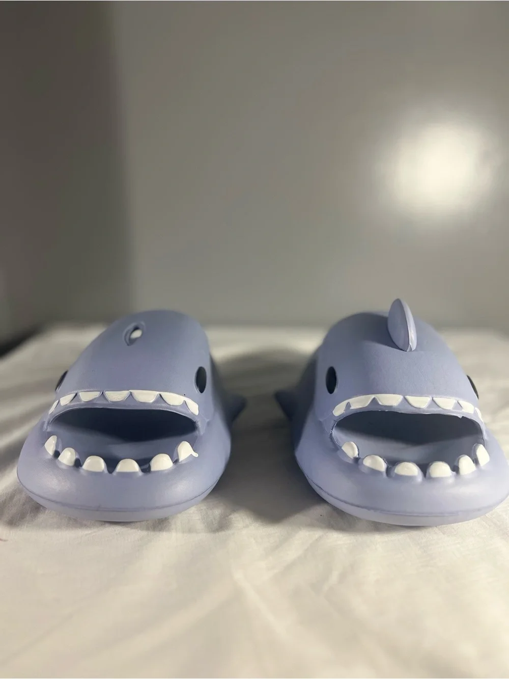 Light Blue Shark Slides Slippers – Unisex